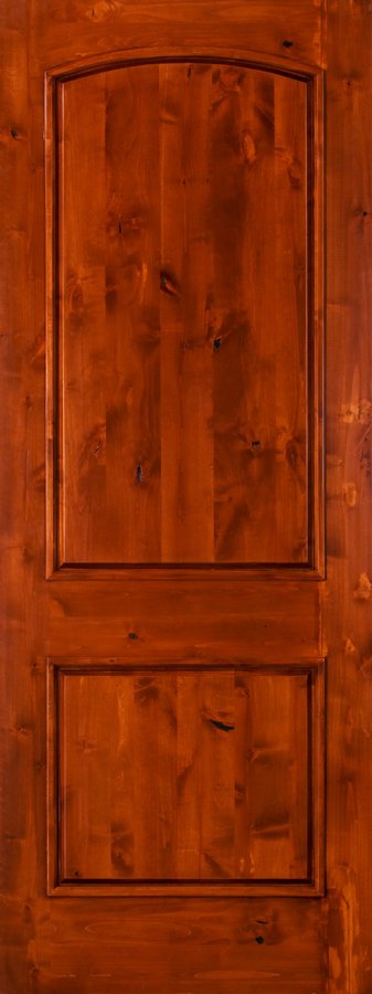 exterior knotty alder wood door